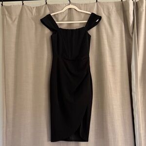 Lulu's Chic Black One-Shoulder Dress